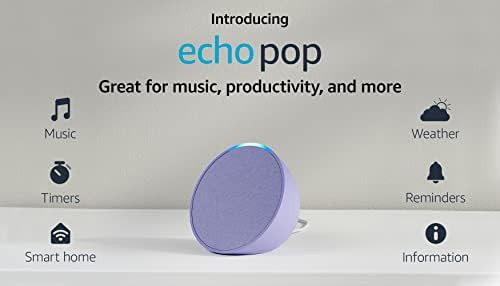 Introducing Echo Pop | Full sound compact smart speaker with Alexa | Lavender Bloom | Amazon (US)