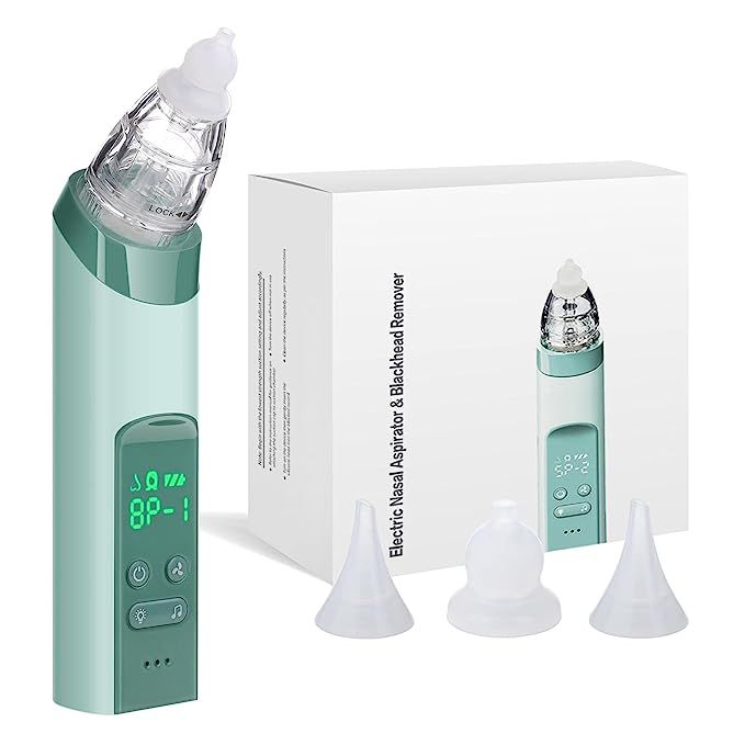 Baby Nasal Aspirator, Nasal Aspirator for Baby with 3 Adjustable Suction Levels, Rechargeable Bab... | Amazon (US)