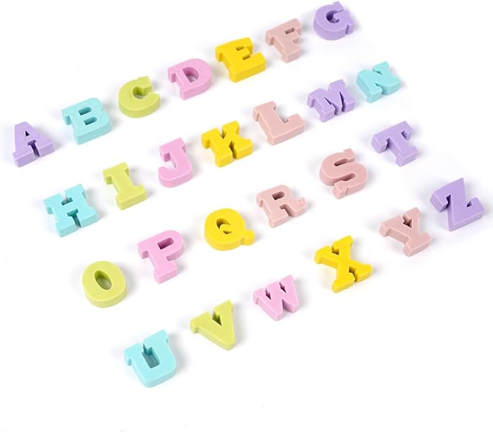 Mini Erasers for Kids Alphabet Letters Cute Erasers Bulk Colorful Pencil Eraser for Preschoolers ... | Amazon (US)