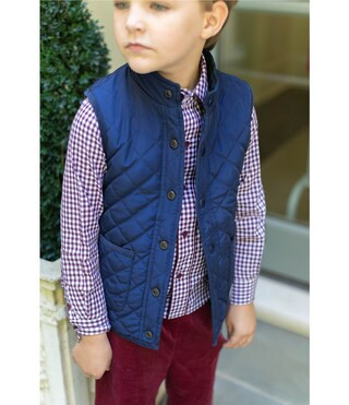 x Darby Fallon Clark Little Boys 2T-7 Ward Reversible Quilted Vest | Dillard's