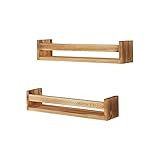 AZL1 Life Concept Set of 2, Rustic Wood Floating Nursery Shelves - Prebuilt Wall Shelves for Decor,  | Amazon (US)