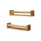 AZL1 Life Concept Set of 2, Rustic Wood Floating Nursery Shelves - Prebuilt Wall Shelves for Decor,  | Amazon (US)