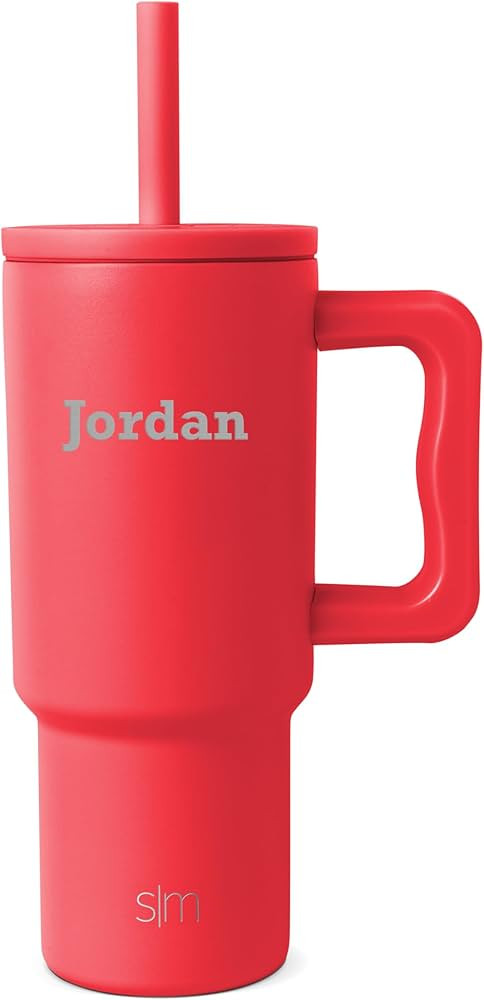 Simple Modern Personalized Kids 24 oz Tumbler with Handle and Silicone Straw Lid | Spill Proof Re... | Amazon (US)