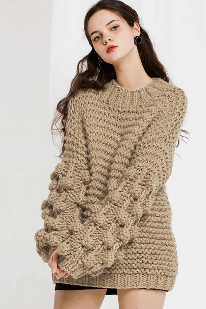 Jody Half Neck Chunky Pullover-4 Colors | Storets (Global)