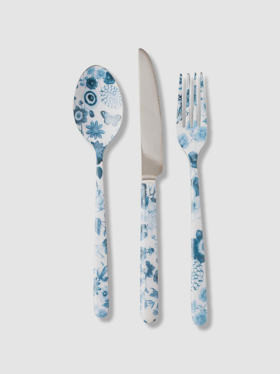 JULISKA Field of Flowers 3-Piece Flatware Set Stainless Steel, Blue Chambray | eBay US