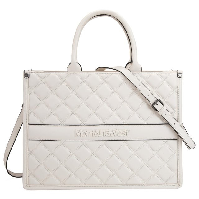 Montana West Large Work Tote Bags Quilted Handbags Shoulder Purses with Detachable Strap 11.3''H | Walmart (US)