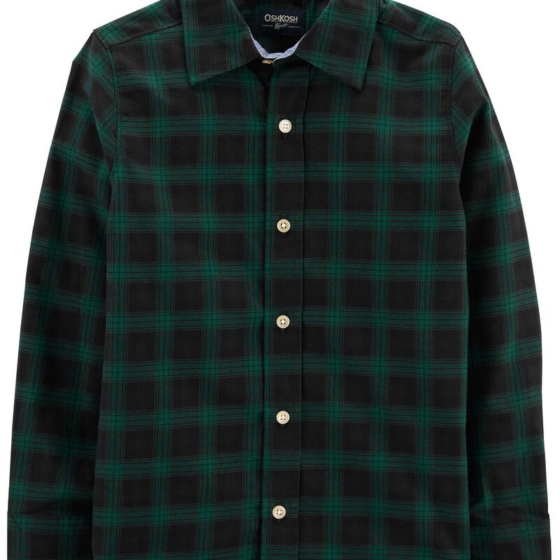 Kid Family Matching: Plaid Soft Twill Button-Front Shirt | Carter's