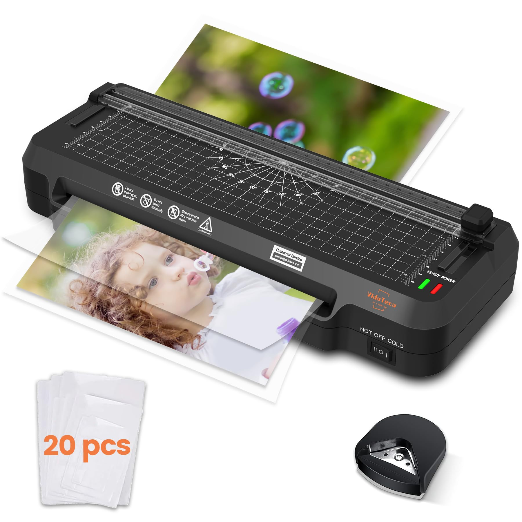 Laminator Machine,4 in 1 VidaTeco 9-inch Laminating Machine,2-Min Preheat,Thermal Cold Laminator ... | Amazon (US)