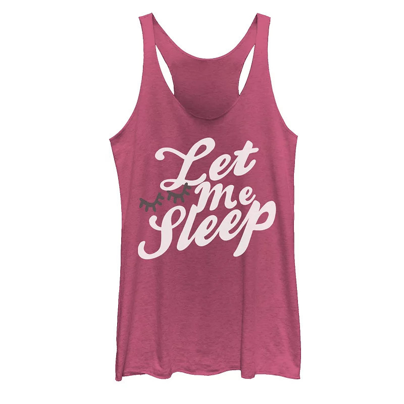 Juniors' Let Me Sleep Tank Top, Girl's, Size: XS, Pink Grey | Kohl's