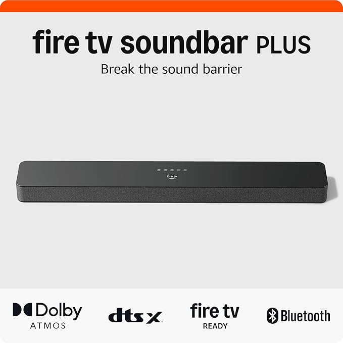 Amazon Fire TV Soundbar Plus (newest model) with built-in subwoofer, 3.1 channel, Dolby Atmos, cl... | Amazon (US)