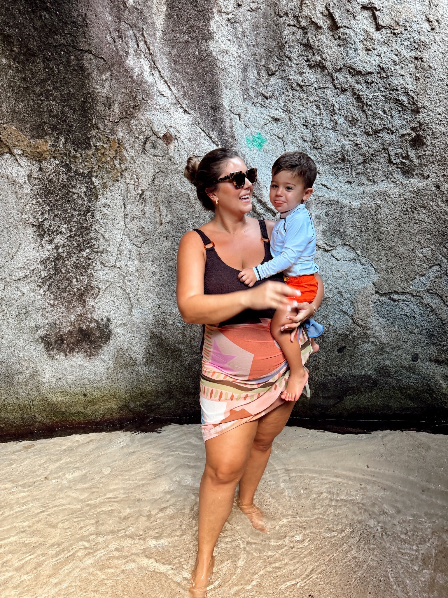 Morning vacation adventure! I’m wearing XXL in swimsuit - use CARALYNM at Cakes Body. 

#LTKBump #LTKKids #LTKSwim