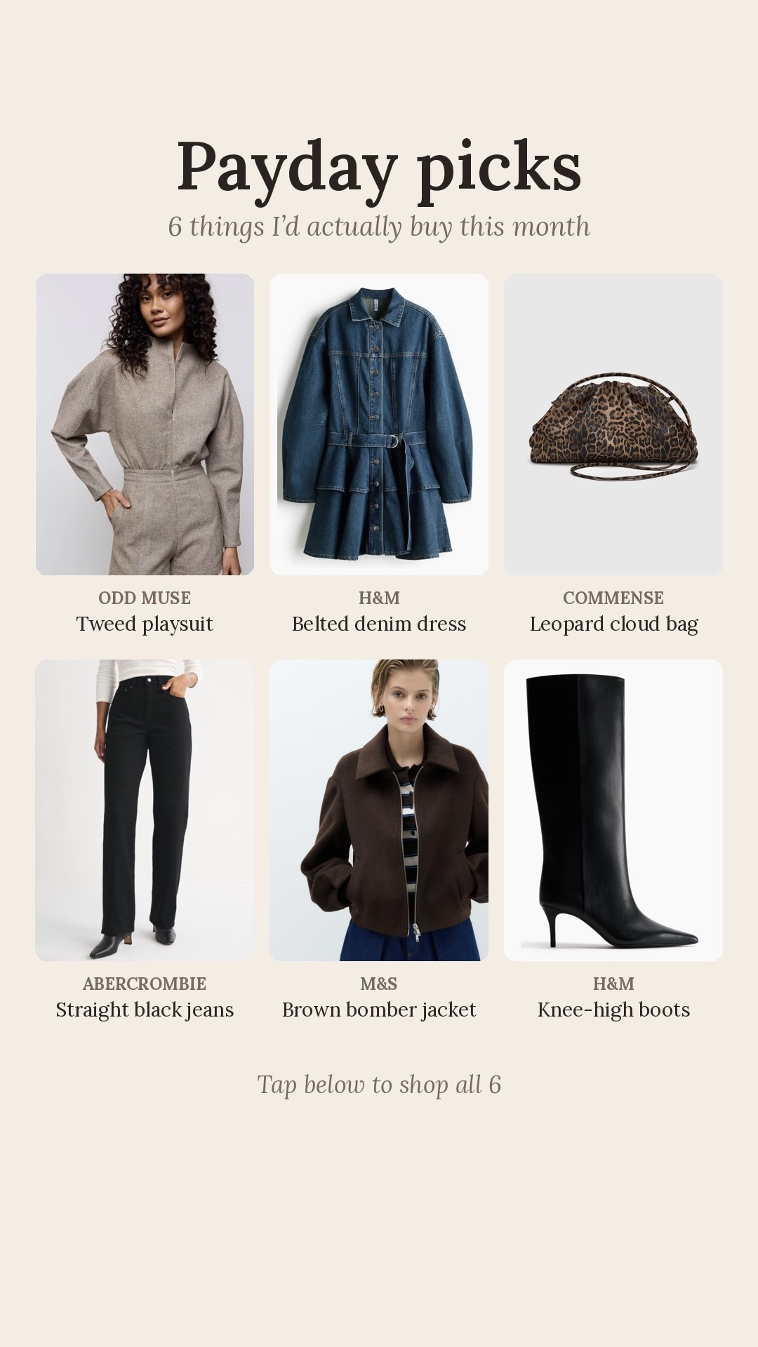 September payday picks - what you will actually wear over the next few months!

#LTKFashionMonth #LTKstyletip #LTKautumn