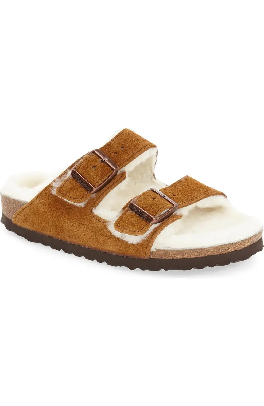 Arizona Genuine Shearling Lined Slide Sandal | Nordstrom