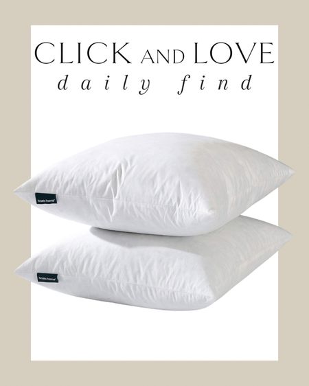 Daily find! These are some of my favorite pillow inserts! They come in several sizes. Size up for a more full look 🖤

Pillow, accent pillow, throw pillow, sofa pillow, euro pillow, bedding pillow, pillow inserts, bedroom, guest room, primary bedroom, living room, seating area, family room, Modern home decor, traditional home decor, budget friendly home decor, Interior design, look for less, designer inspired, Amazon, Amazon home, Amazon must haves, Amazon finds, amazon favorites, Amazon home decor #amazon #amazonhome

#LTKfindsunder50 #LTKstyletip #LTKhome