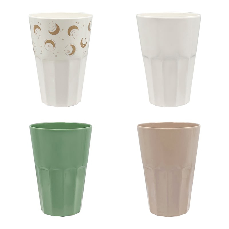 Set of 4 Celestial Multicolor Melamine Tumblers, 13oz | At Home