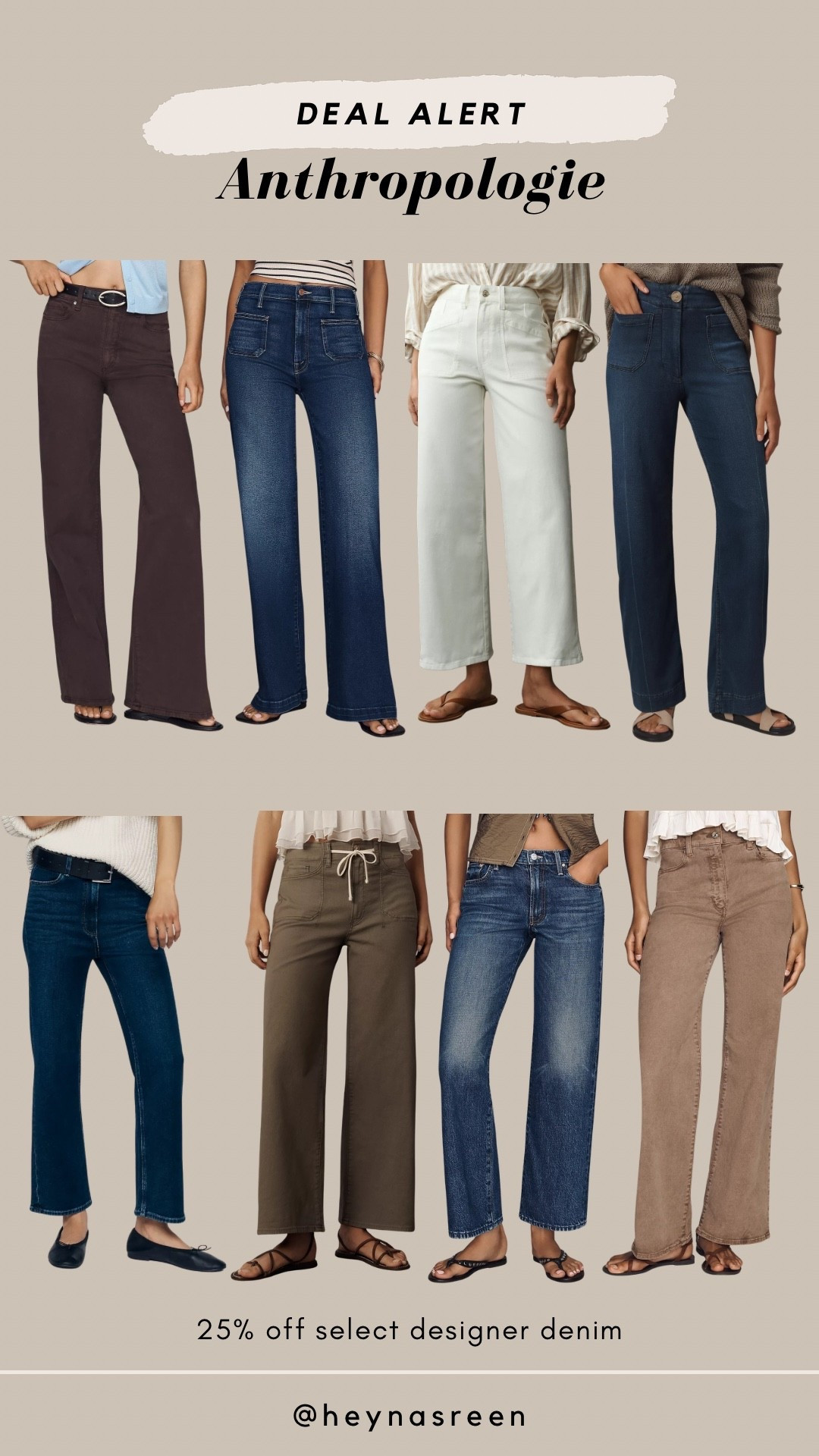 For a limited time, select designer denim is 25% off at Anthropologie including our fav, the Paige anessa jeans!

#LTKSaleAlert