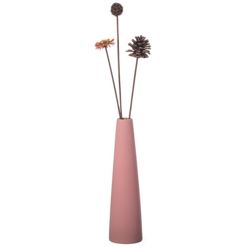 8 Inch Contemporary Ceramic Cone Shape Table Vase Modern Pastel Colored Flower Holder | Target