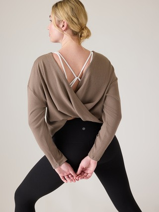 Presence Twist Sweatshirt | Athleta