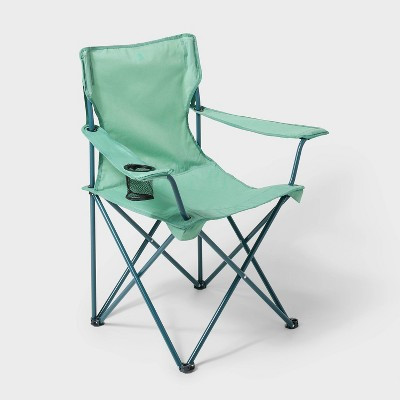 Basic Folding Outdoor Portable Camping Chair Green - All In Motion™ | Target