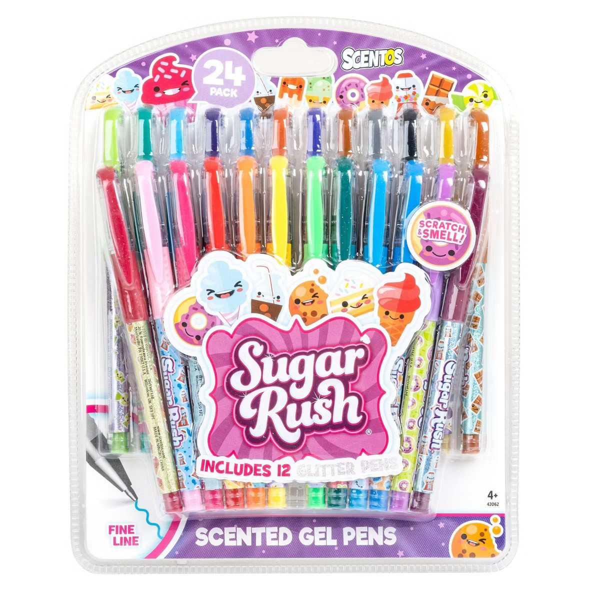 Sugar Rush 24pk Candy Scented Gel Pens | Target