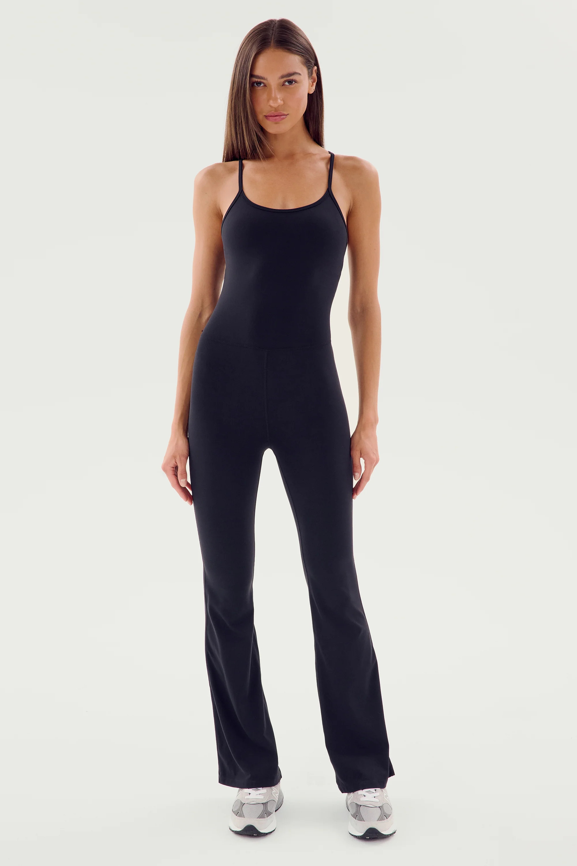 Raquel Airweight Jumpsuit - Black | SPLITS59 | Splits59.com