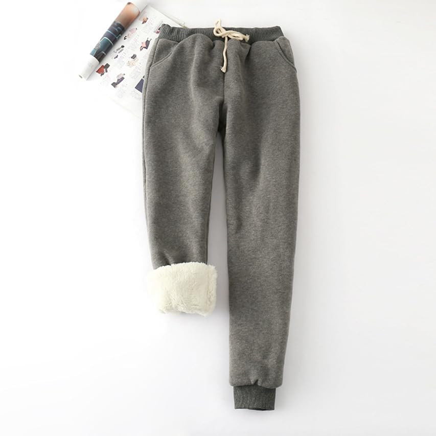 Yeokou Womens Sherpa Lined Sweatpants Winter Athletic Jogger Fleece Pants | Amazon (US)