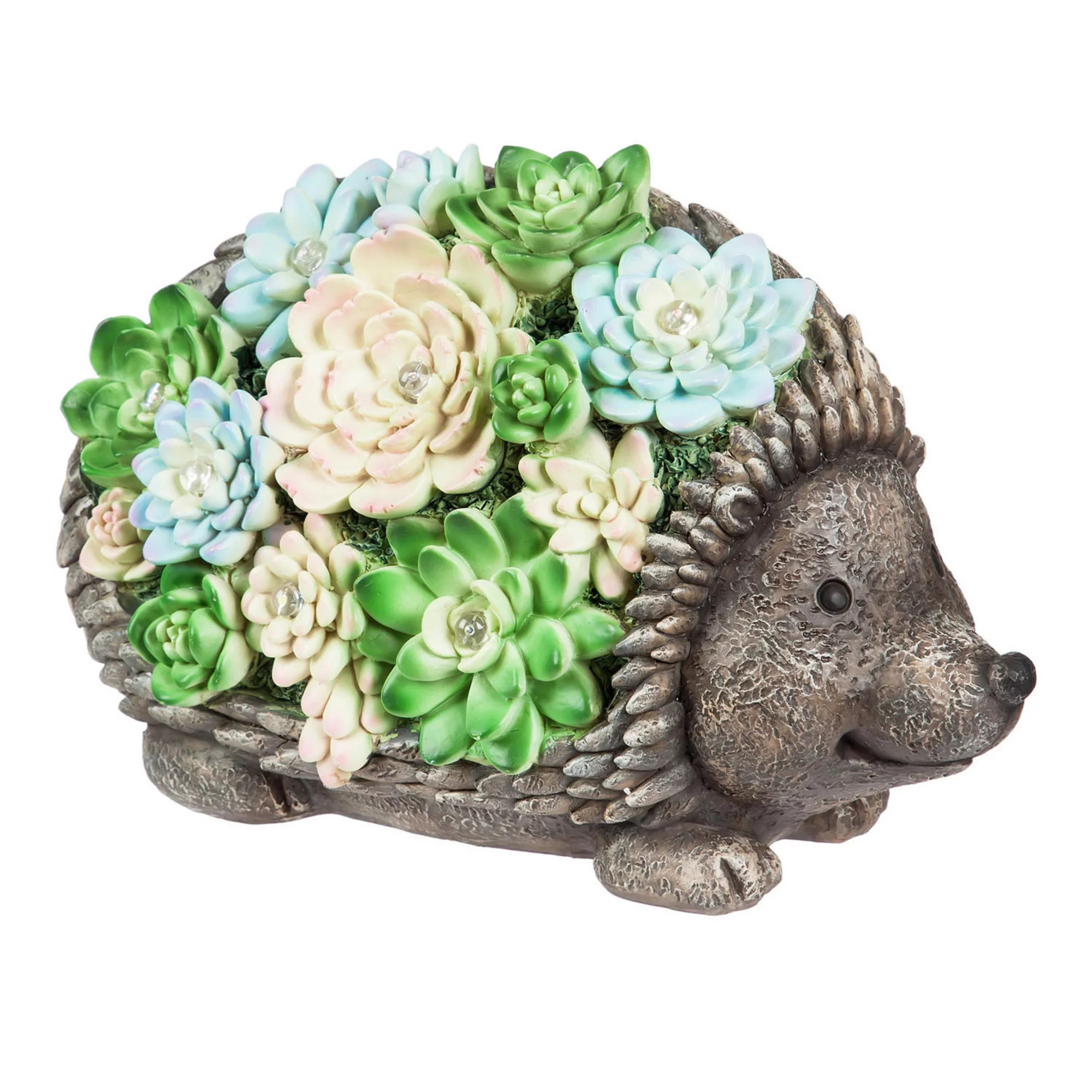 Evergreen Enterprises Solar LED Light Succulent Hedgehog Garden Statue | Kohl's