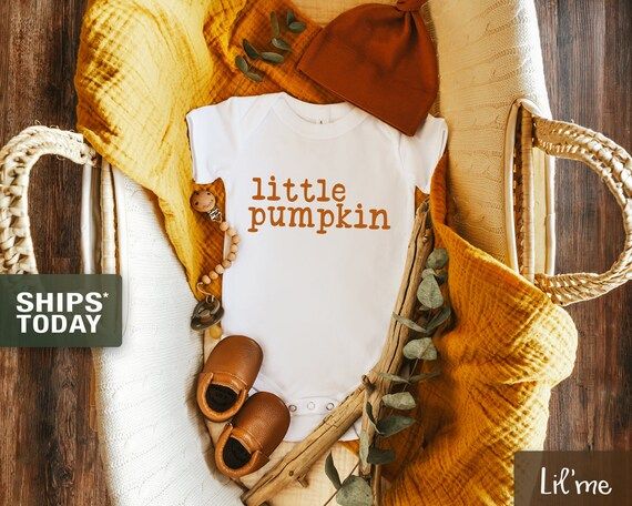 Fall Baby Onesie® Little Pumpkin Baby Onesie®s, Cute Fall Onesie®, Cute Pumpkin Baby Onesie®s | Etsy (US)