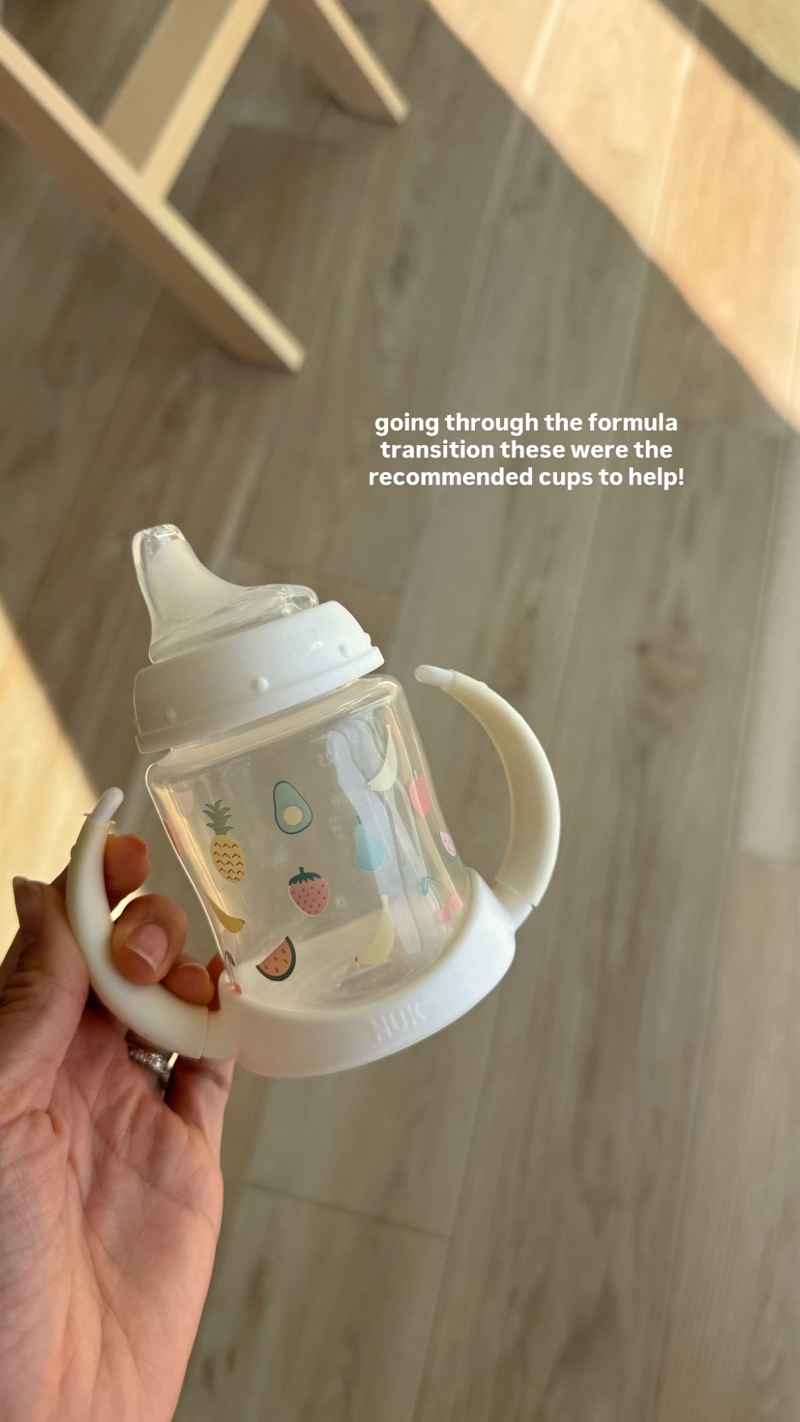 Some recommended cups for the formula transition! Most recommended brands were nuk or munchkin!