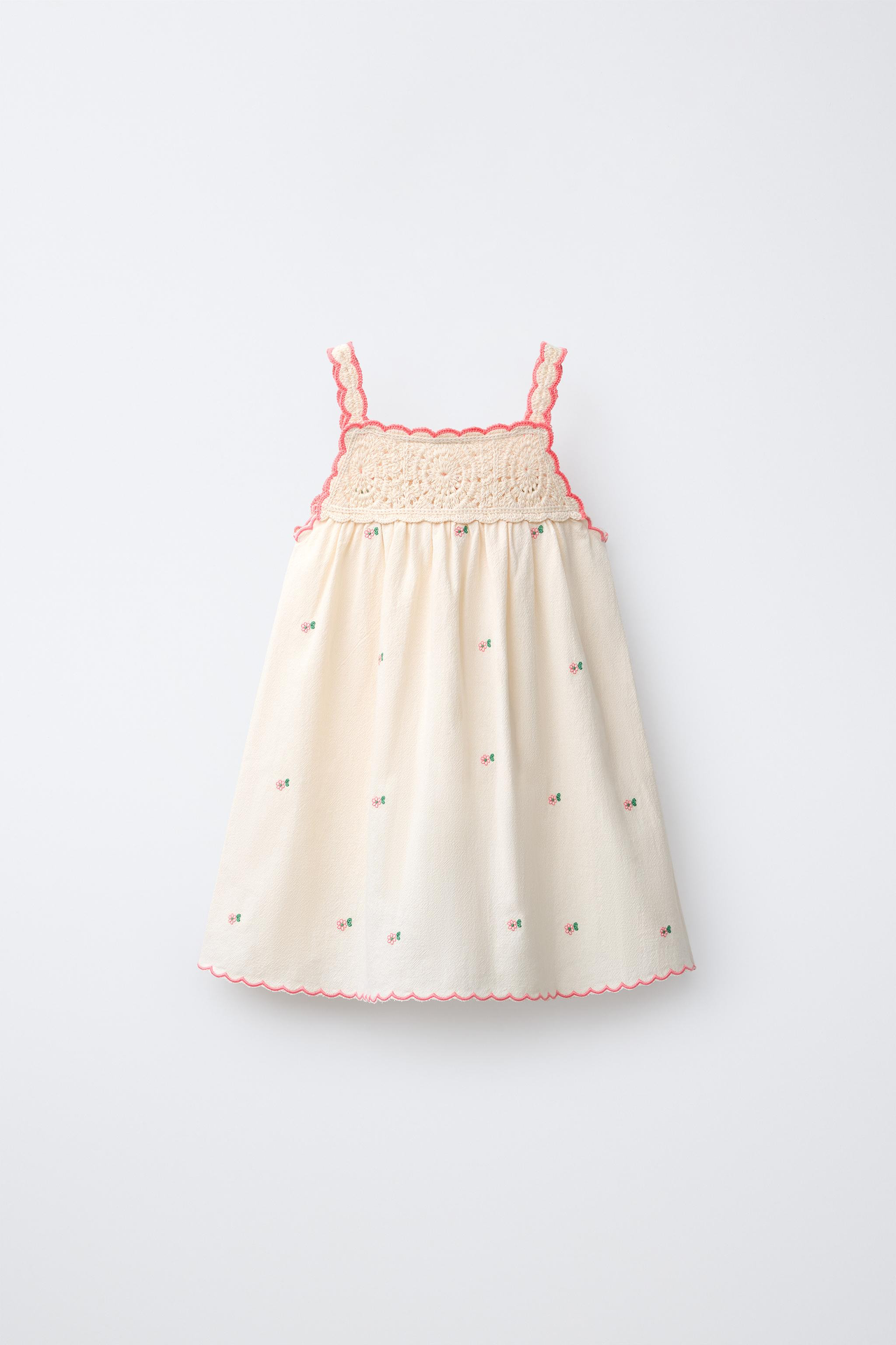 CROCHET KNIT COMBINATION DRESS | Zara US