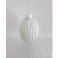 Vintage Pendant White Glass Lamp, Ceiling Glass, Made in Yugoslavia 70's, Mid Century Fan | Etsy (US)