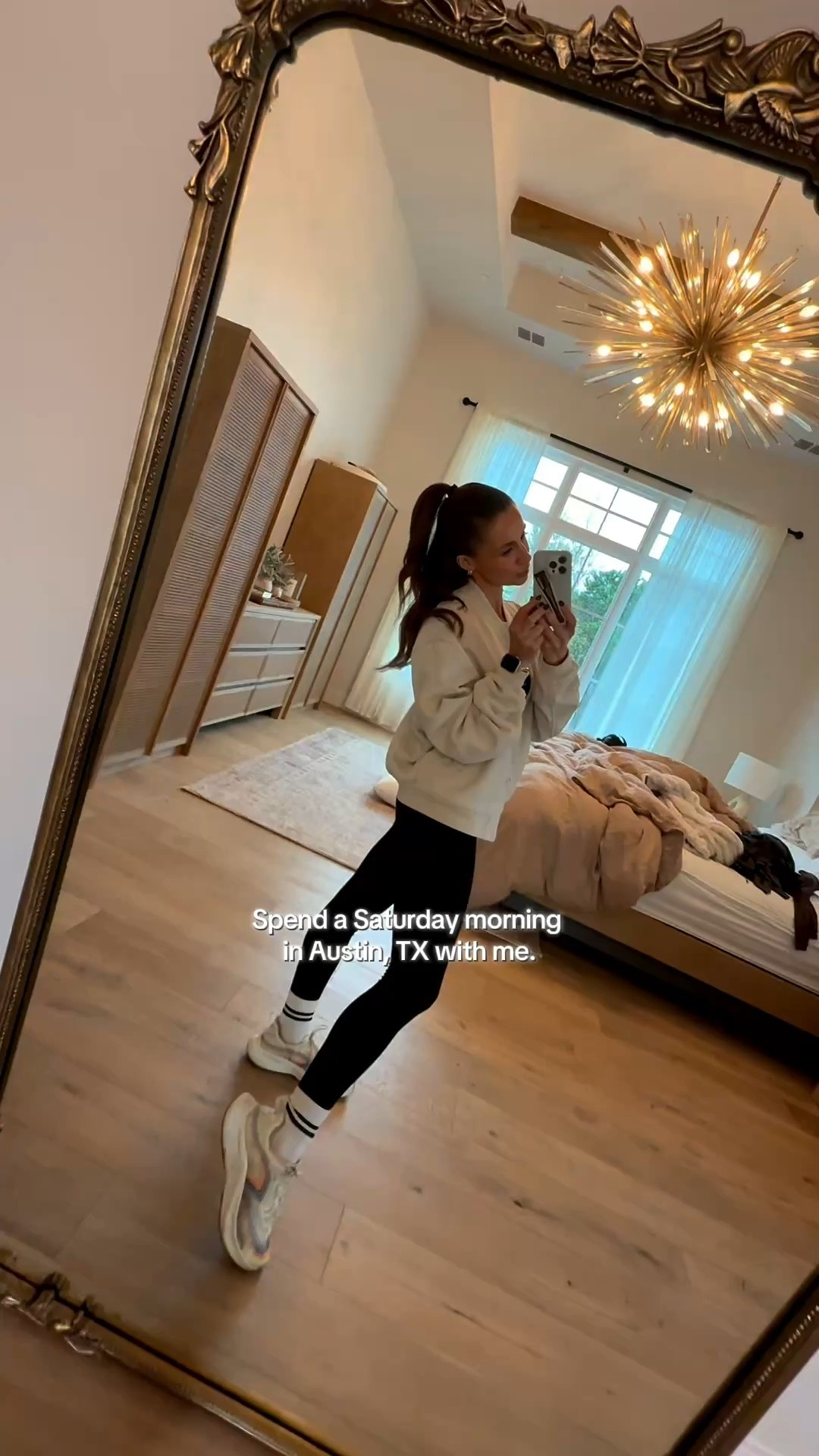 obsessed with today’s workout fit.🧘‍♀️🤍 this @Alo Yoga bomber jacket is the perfect spring jacket.

#LTKmorningroutine #LTKootd #LTKfitnessgoals