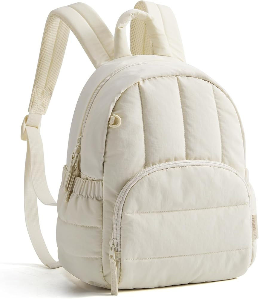 BAGSMART Mini Backpack for Women, Lightweight Puffer Small Backpack Purse, Quilted Casual Travel ... | Amazon (US)