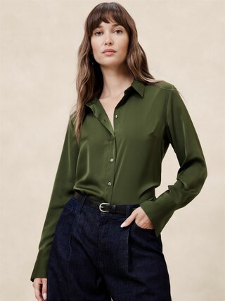 Silky Classic Shirt | Banana Republic Factory