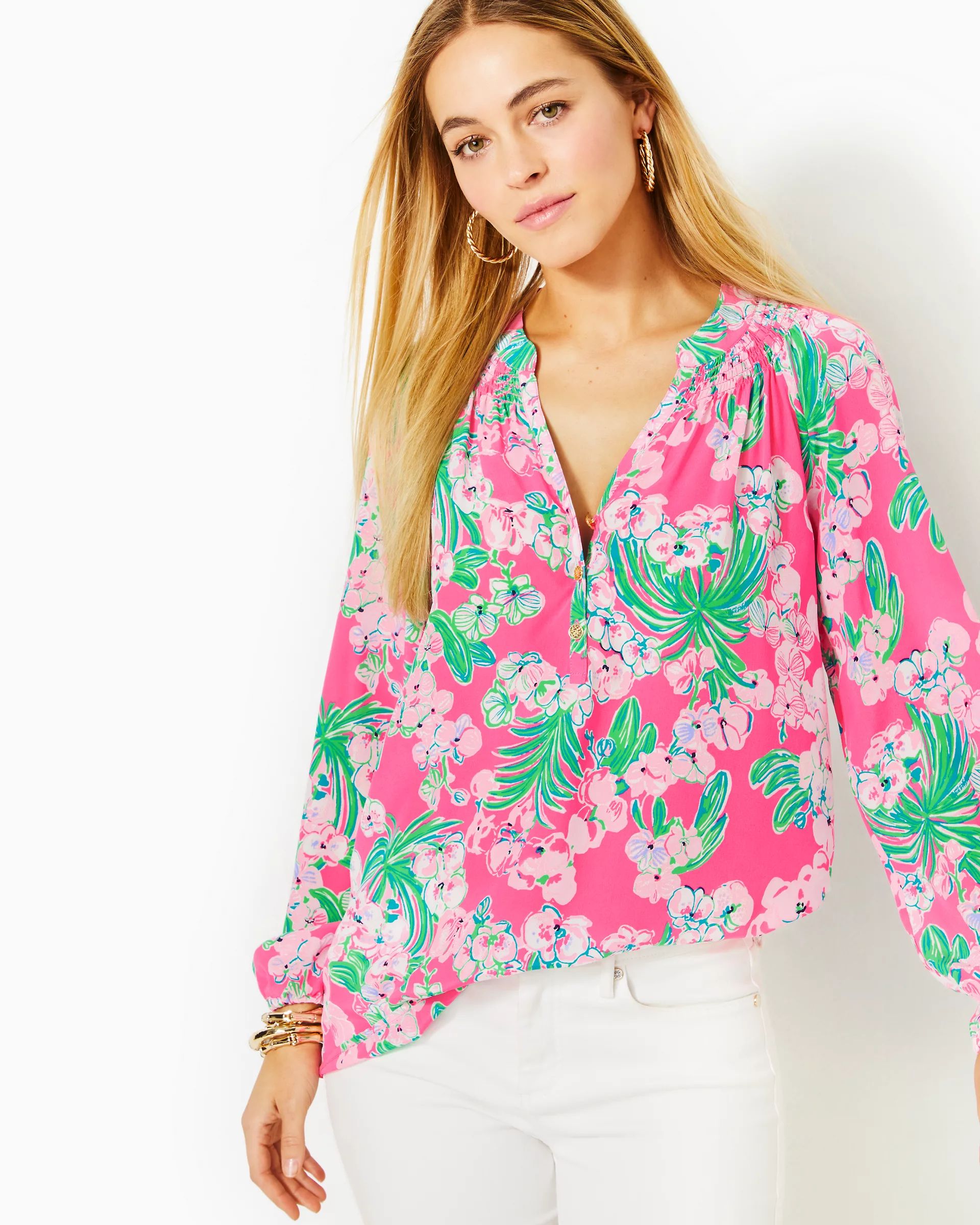 Elsa Silk Top | Lilly Pulitzer | Lilly Pulitzer