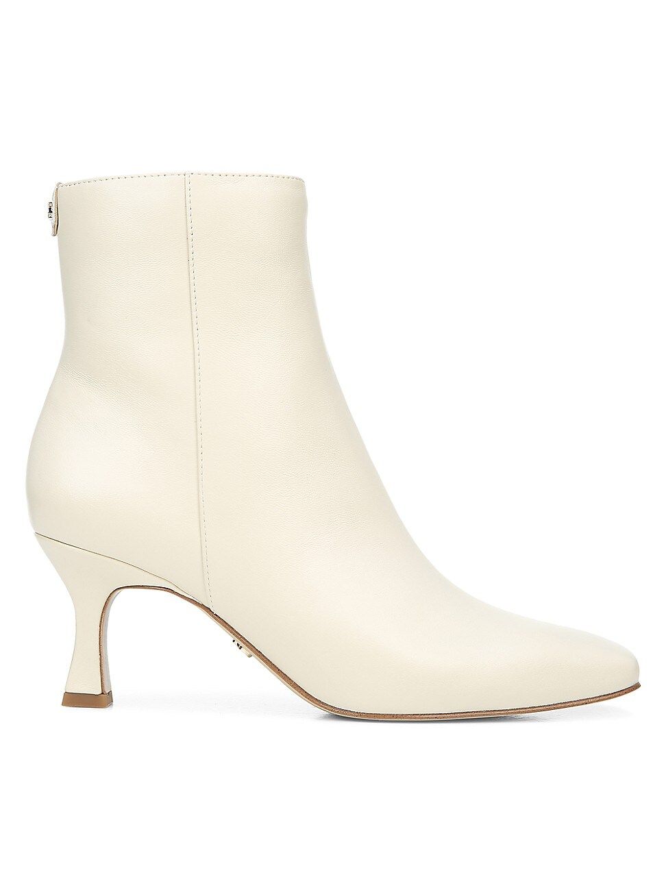 Sam Edelman Women's Lizzo Square-Toe Leather Boots - Ivory - Size 8 | Saks Fifth Avenue