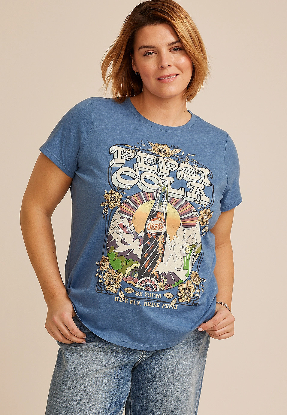 Plus Size Pepsi Classic Fit Graphic Tee | Maurices