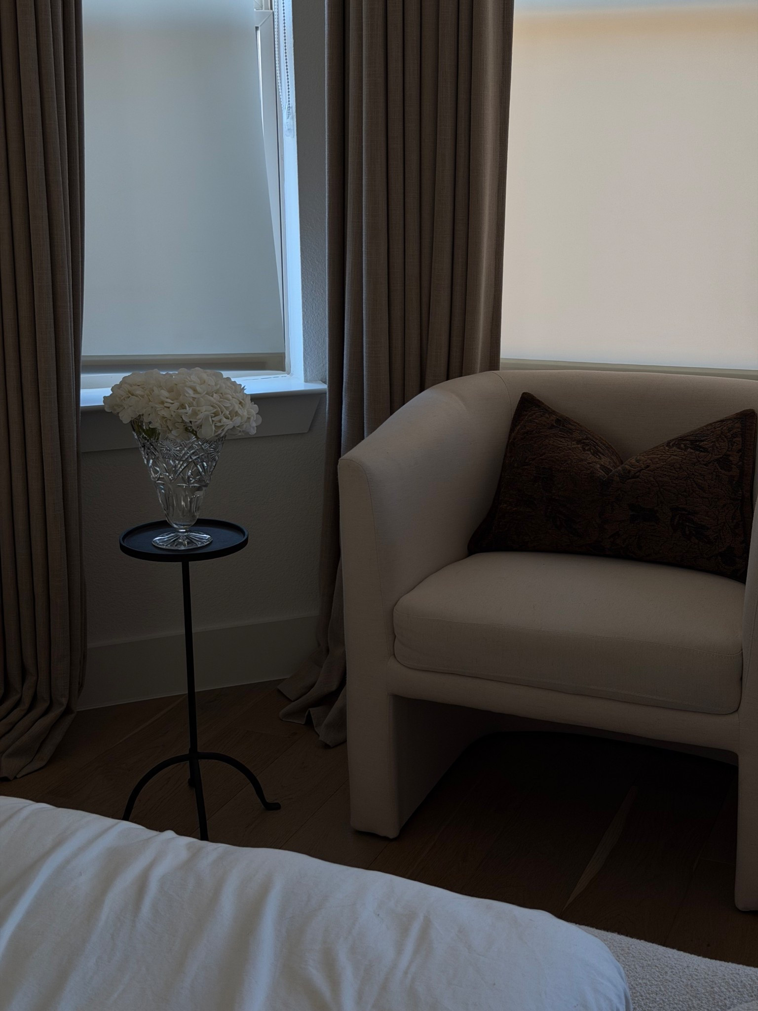 Side table is from Zara home and do are the pillows - bedroom - accent chair - moody bedroom decor 

#LTKmorningroutine #LTKvlog #LTKHome