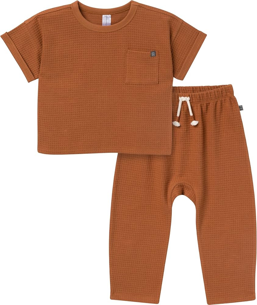 Modern Moments by Gerber Boys' Baby and Toddler Honey Comb Sweater Knit Top and Pant Set | Amazon (US)