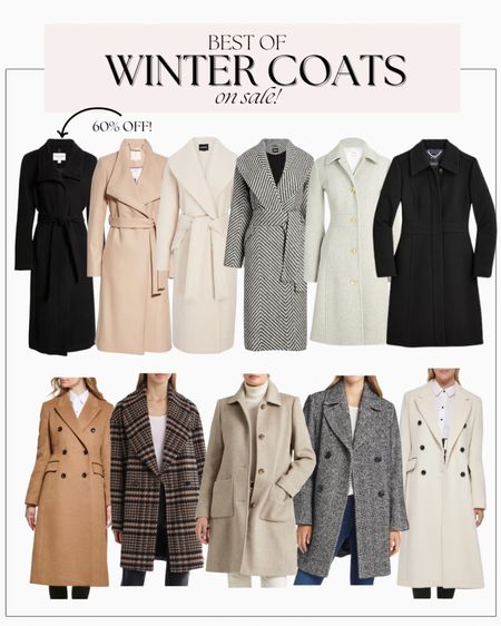 Winter coats on sale!
Black wool coat, wrap coat, camel winter coat, plaid coat 

#LTKsalealert