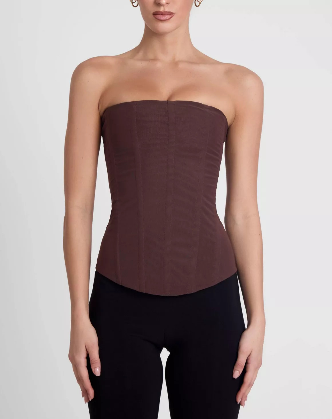 LEAU Muse Mesh Corset Top | Urban Outfitters (US and RoW)