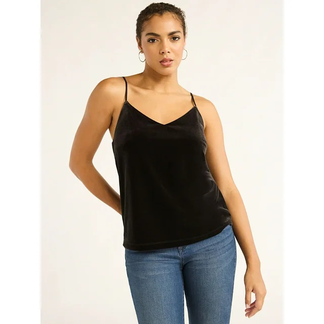 Sofia Jeans Women's Velvet Tank Top, Sizes XS-XXXL | Walmart (US)