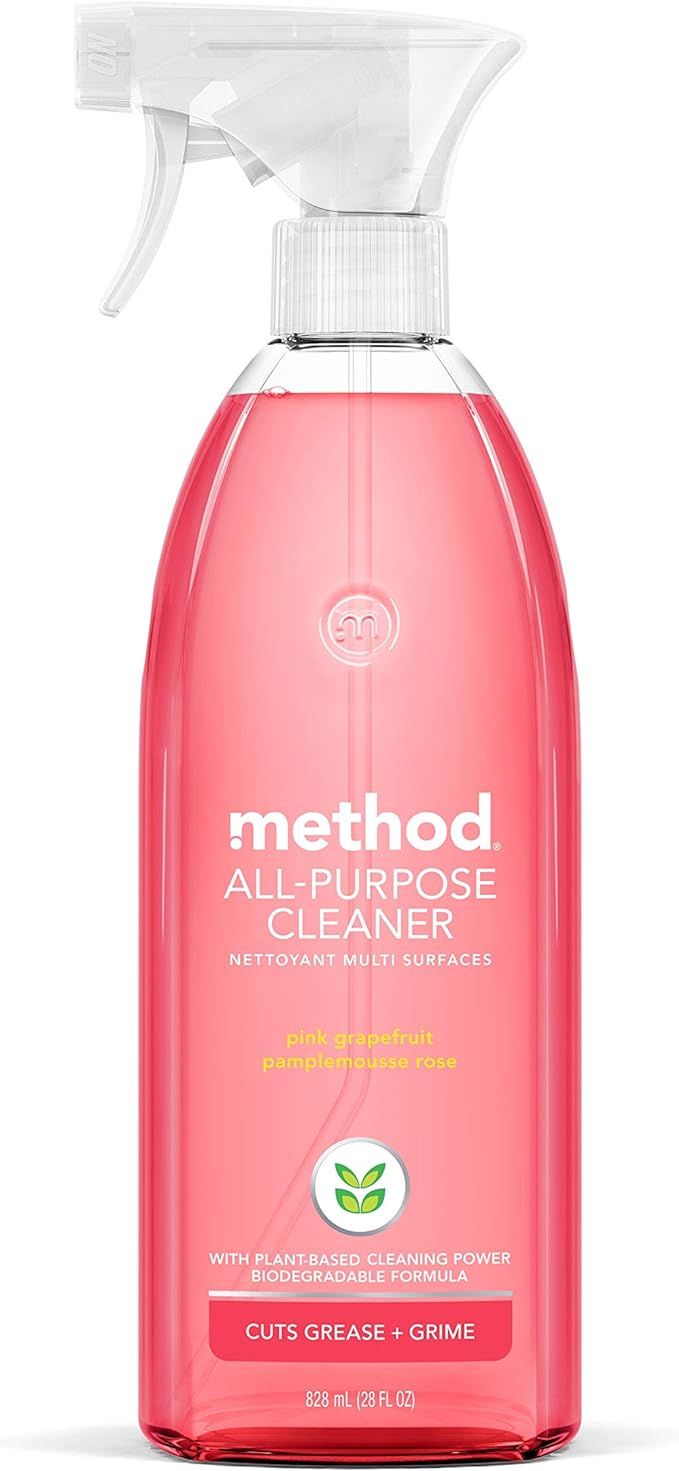 Method All-Purpose Cleaner, Pink Grapefruit, Plant-Based and Biodegradable Formula Perfect for Mo... | Amazon (US)