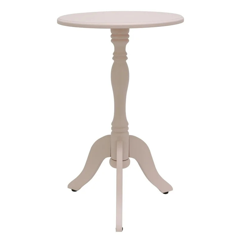 Simplify Small Pedestal Wood Accent Table, Rosie Mae Finish | Walmart (US)