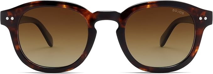 SOJOS Retro Vintage Polarized Sunglasses for Women Men, Classic Square Panto Shades SJ2626 | Amazon (US)