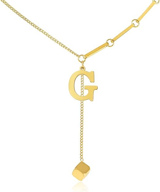 GIFT4U Gold Initial Necklace for Women, Dainty 18K Gold Plated Initial Necklace A-Z Pendant Choke... | Amazon (US)