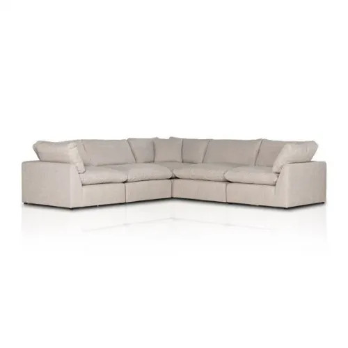 Stevie 5 pc Sectional Left Facing Gibson Wheat | Gracious Style