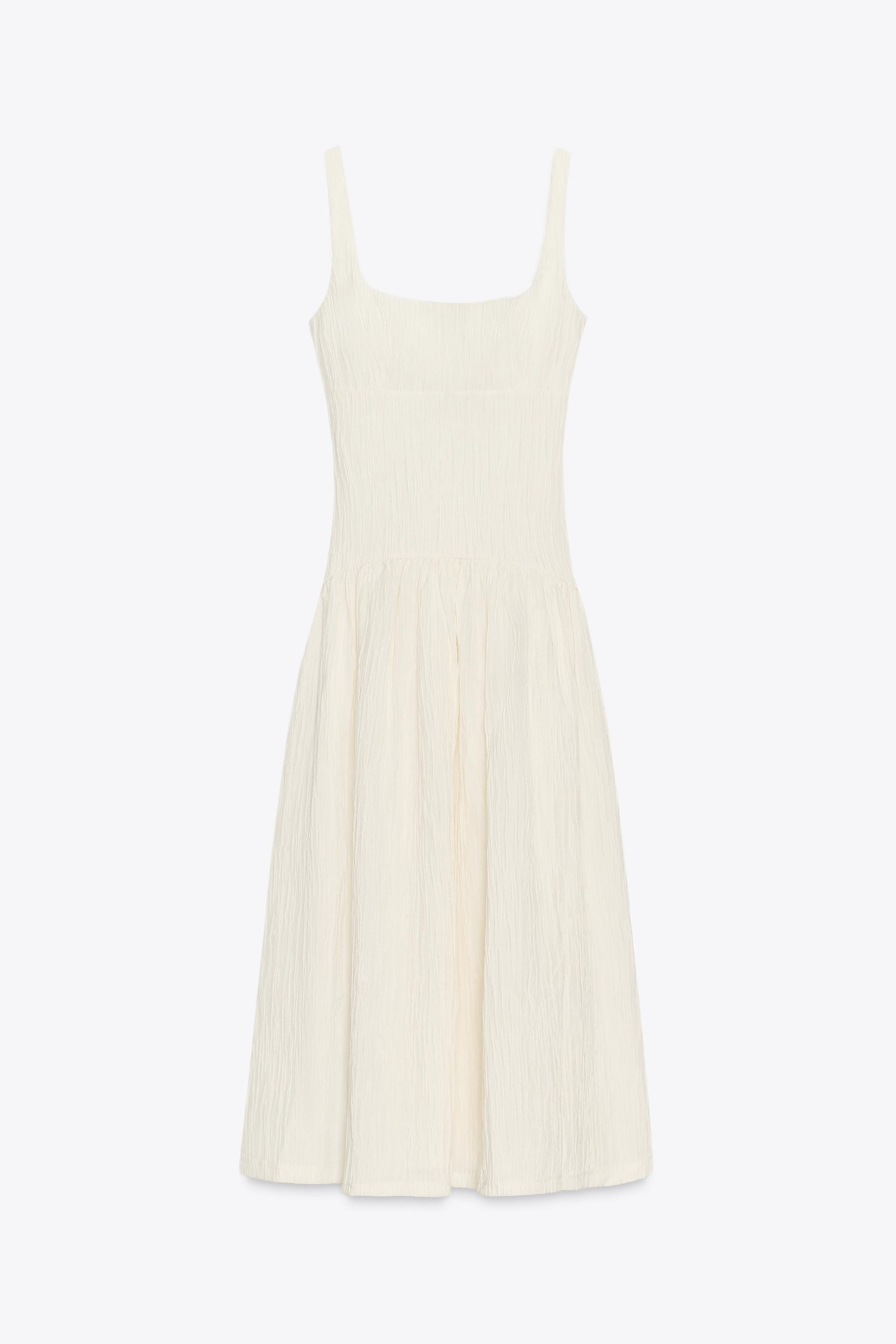 TEXTURED STRAPPY DRESS | Zara US