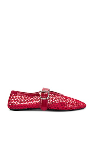 Shelly Ls2 Flat in Red Pantent Combo | Revolve Clothing (Global)