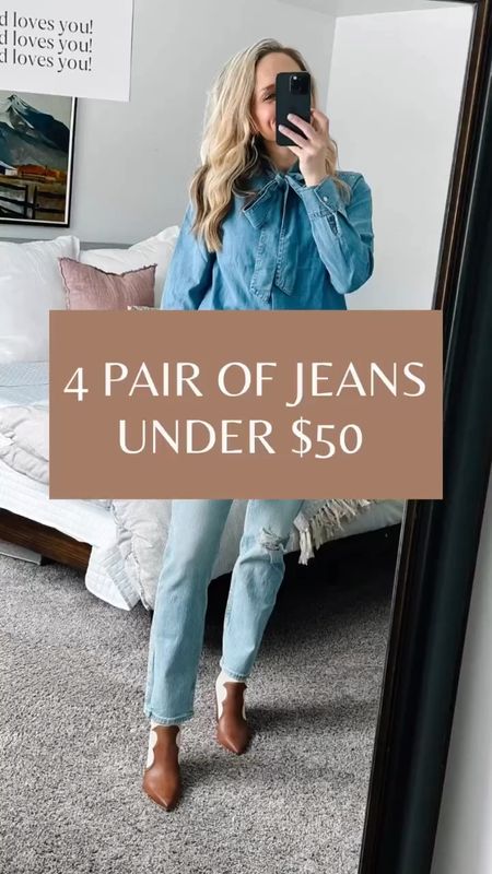 Four of my favorite pair of jeans! All under $50

Gap pair: TTS

Walmart pair: size down one size 

Both Target Pairs: Size down one size 

#LTKFind #LTKunder50